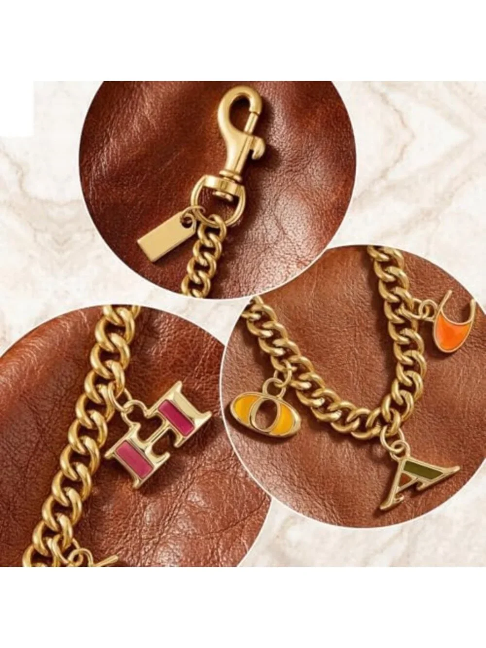 Stylish Bag Charm Keychain | Purse Accessories for Women | Handbag Decor